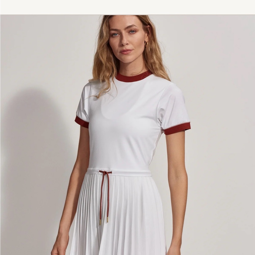 Varley White Court Dress